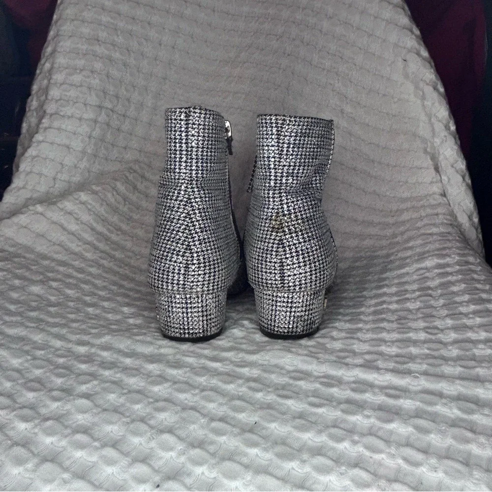 Kurt Geiger London Mini Burlington Girls Houndstooth Ankle Boots Size 13M‎